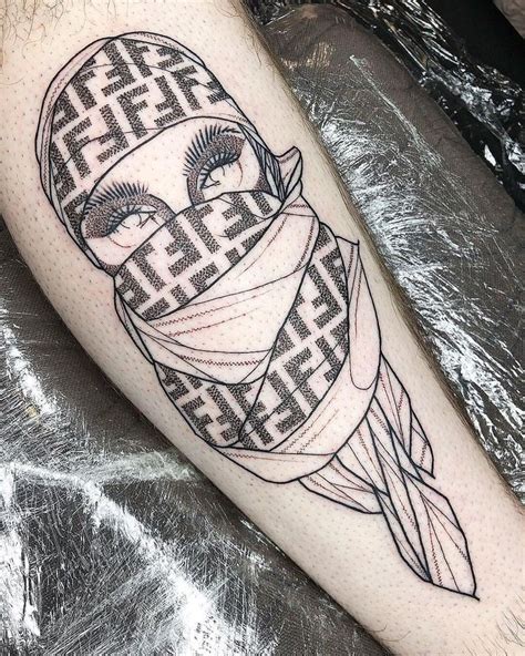 unique Fendi tattoo designs